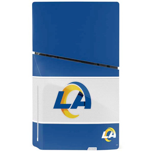 NFL Los Angeles Rams Zone Block PS5 Slim Disk Console Skin