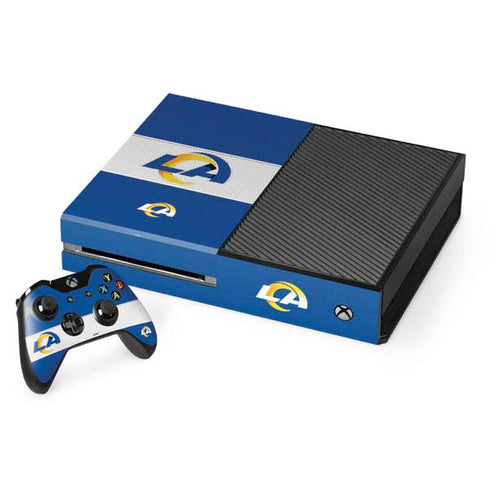 NFL Los Angeles Rams Zone Block Xbox One Console and Controller Bundle Skin