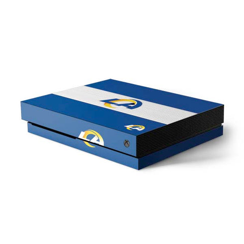 NFL Los Angeles Rams Zone Block Xbox One X Console Skin