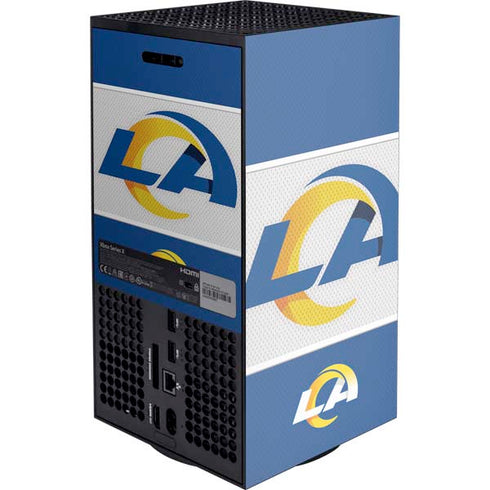 NFL Los Angeles Rams Zone Block Xbox Series X Console Skin