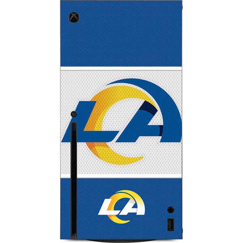 NFL Los Angeles Rams Zone Block Xbox Series X Console Skin