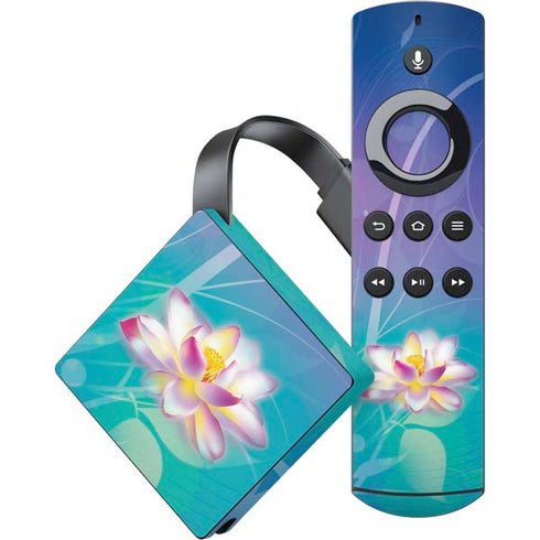 Lotus Floral Pattern Amazon Fire TV Skin
