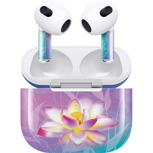 Lotus Floral Pattern Apple AirPods (3rd Gen 2021) Skin