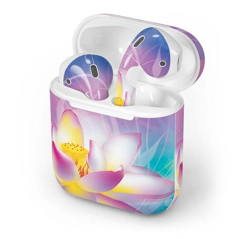 Lotus Floral Pattern Apple AirPods Skin