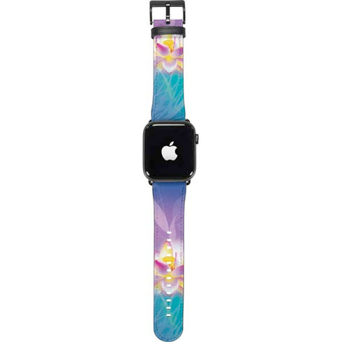 Lotus Floral Pattern Apple Watch Band 38-40mm
