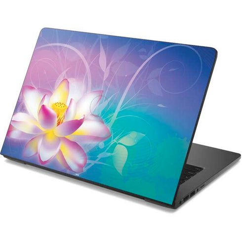 Lotus Floral Pattern Dell Chromebook Skin