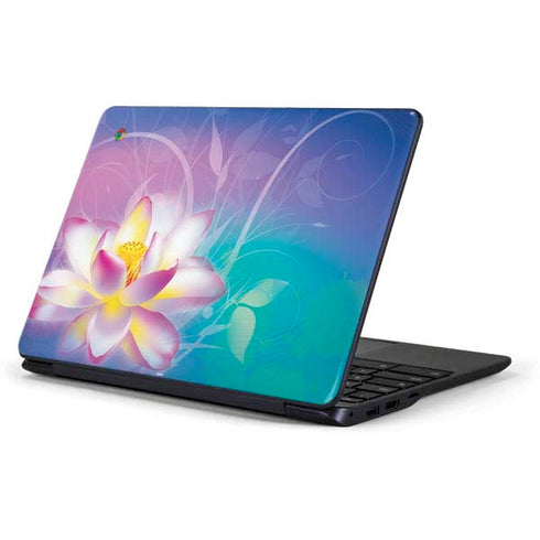 Lotus Floral Pattern Samsung Chromebook Skin