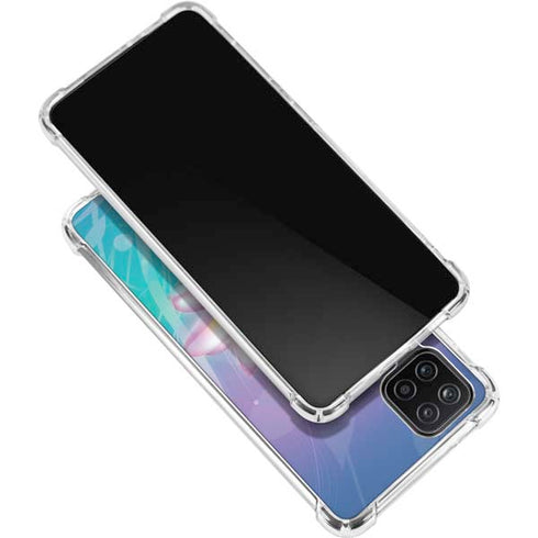 Lotus Floral Pattern Galaxy A12 Clear Case