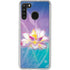Lotus Floral Pattern Galaxy A21 Clear Case