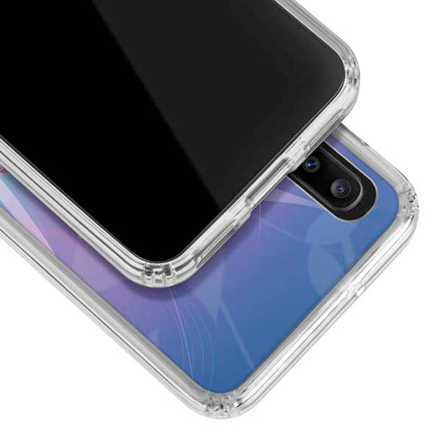 Lotus Floral Pattern Galaxy A30 Clear Case