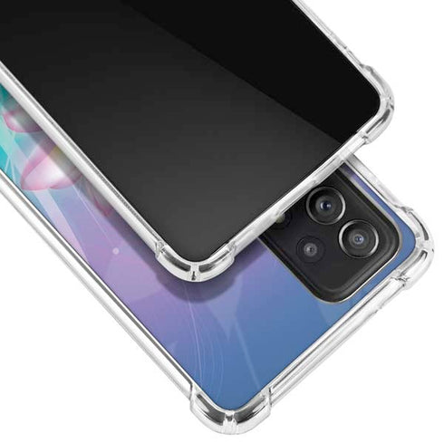 Lotus Floral Pattern Galaxy A52 5G Clear Case