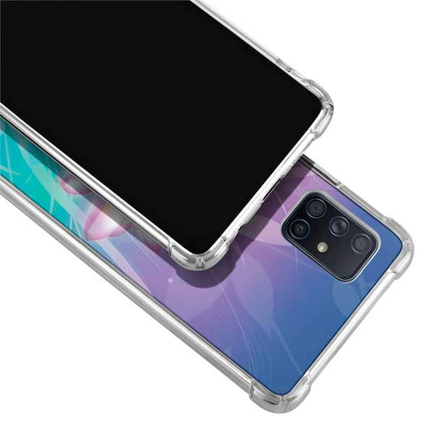 Lotus Floral Pattern Galaxy A71 5G Clear Case