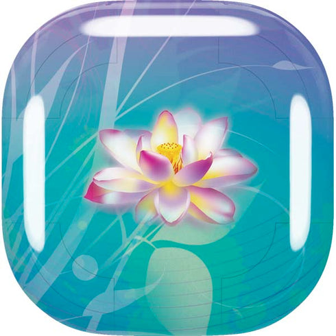 Lotus Floral Pattern Galaxy Buds Live Skin