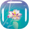 Lotus Floral Pattern Galaxy Buds Live Skin