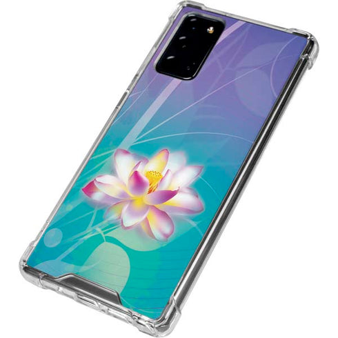 Lotus Floral Pattern Galaxy Note20 5G Clear Case