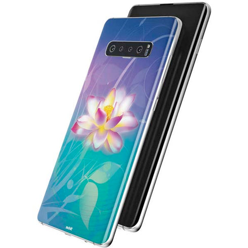 Lotus Floral Pattern Galaxy S10 Plus Skin