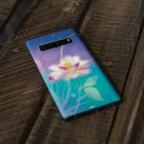 Lotus Floral Pattern Galaxy S10 Skin
