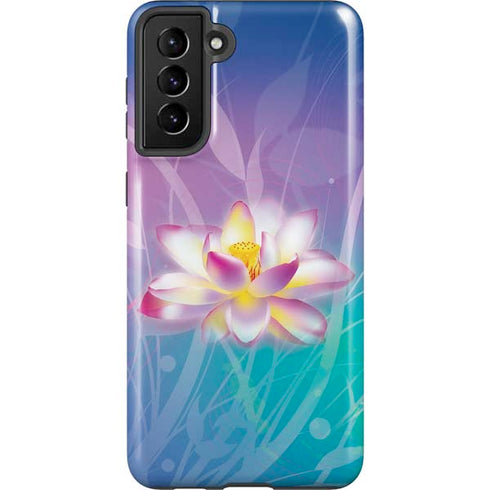 Lotus Floral Pattern Galaxy S21 FE Pro Case