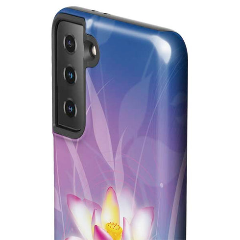 Lotus Floral Pattern Galaxy S21 Plus 5G Pro Case