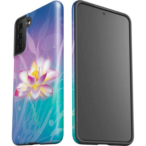 Lotus Floral Pattern Galaxy S21 Plus 5G Pro Case