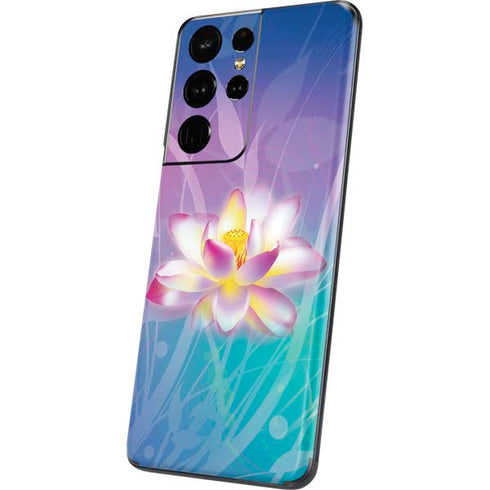 Lotus Floral Pattern Galaxy S21 Ultra 5G Skin