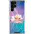 Lotus Floral Pattern Galaxy S22 Ultra Clear Case