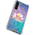 Lotus Floral Pattern Galaxy S23 Plus Clear Case