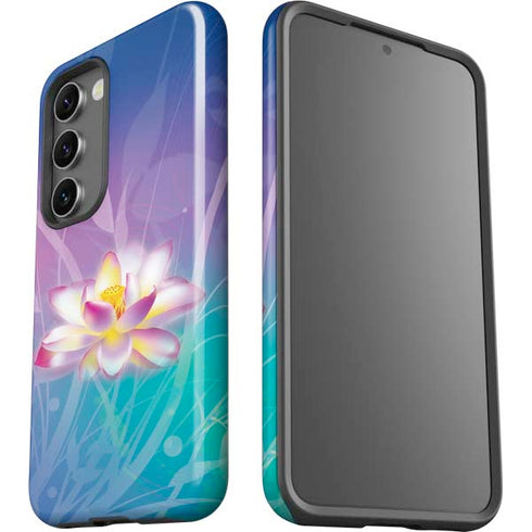 Lotus Floral Pattern Galaxy S23 Pro Case