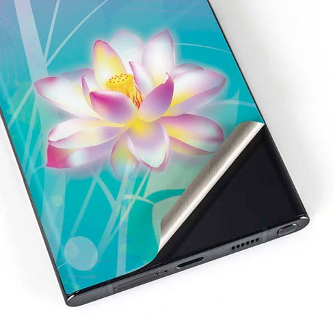 Lotus Floral Pattern Galaxy S23 Ultra Skin