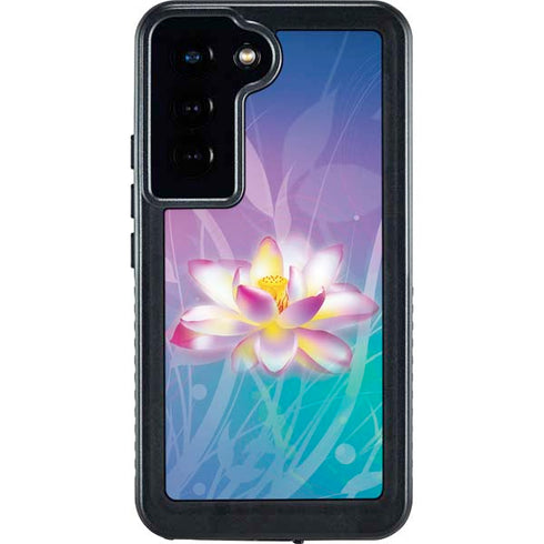 Lotus Floral Pattern Galaxy S23 Waterproof Case
