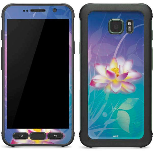 Lotus Floral Pattern Galaxy S7 Active Skin