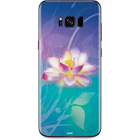 Lotus Floral Pattern Galaxy S8 Plus Skin
