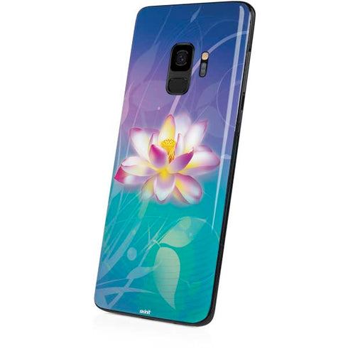 Lotus Floral Pattern Galaxy S9 Skin