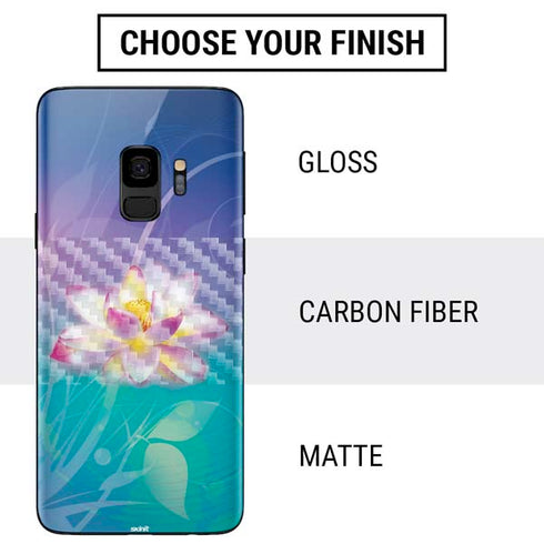 Lotus Floral Pattern Galaxy S9 Skin
