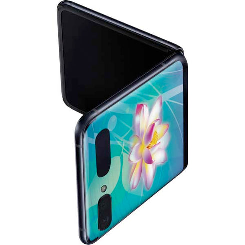 Lotus Floral Pattern Galaxy Z Flip Skin