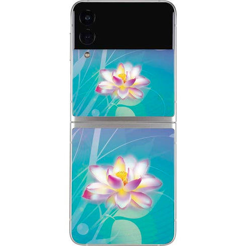 Lotus Floral Pattern Galaxy Z Flip3 5G Skin