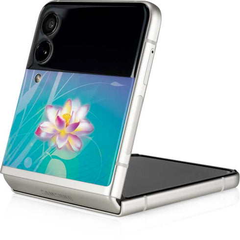 Lotus Floral Pattern Galaxy Z Flip3 5G Skin