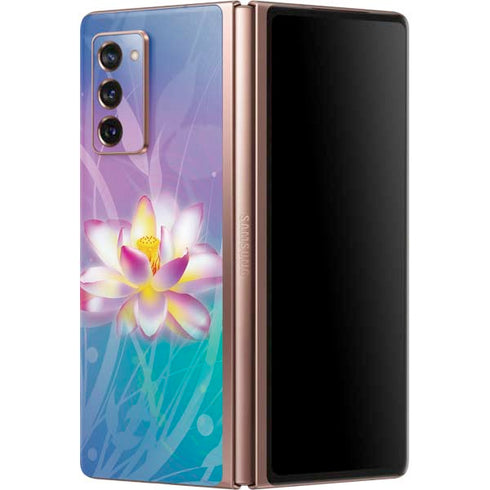 Lotus Floral Pattern Galaxy Z Fold2 5G Skin