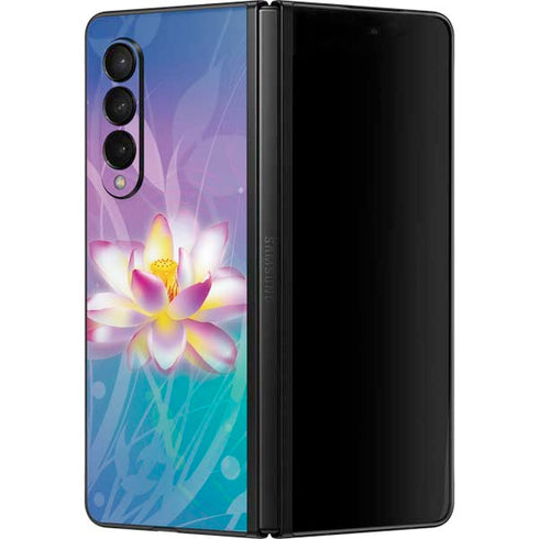 Lotus Floral Pattern Galaxy Z Fold3 5G Skin