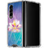 Lotus Floral Pattern Galaxy Z Fold4 5G Clear Case