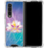 Lotus Floral Pattern Galaxy Z Fold4 5G Clear Case