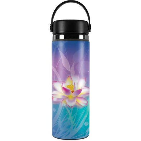 Lotus Floral Pattern Hydro Flask 20oz Wide Mouth Skin