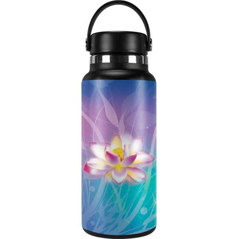 Lotus Floral Pattern Hydro Flask 32oz Wide Mouth Skin