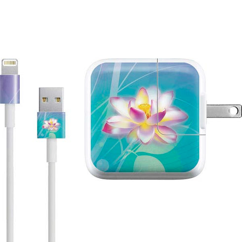 Lotus Floral Pattern iPad Charger (10W USB) Skin