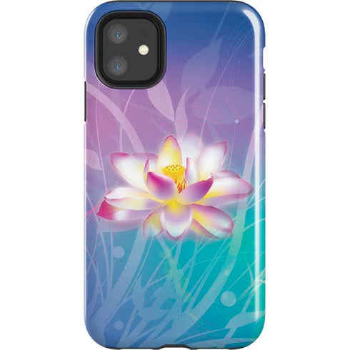 Lotus Floral Pattern iPhone 11 Impact Case