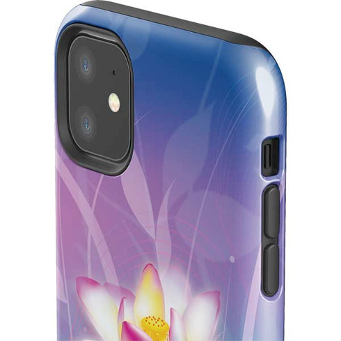 Lotus Floral Pattern iPhone 11 Impact Case