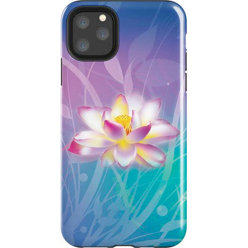 Lotus Floral Pattern iPhone 11 Pro Max Impact Case