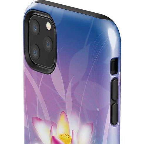Lotus Floral Pattern iPhone 11 Pro Max Impact Case