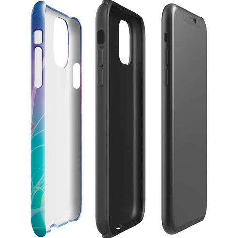 Lotus Floral Pattern iPhone 11 Pro Max Impact Case