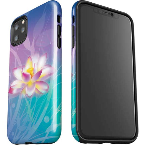 Lotus Floral Pattern iPhone 11 Pro Max Impact Case